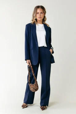 Clearance Colourful Rebel Rus Straight Pants | Dark Navy Darknavy