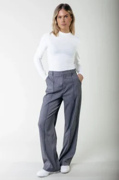 Outlet Colourful Rebel Rus Straight Pants | Dark grey Darkgrey