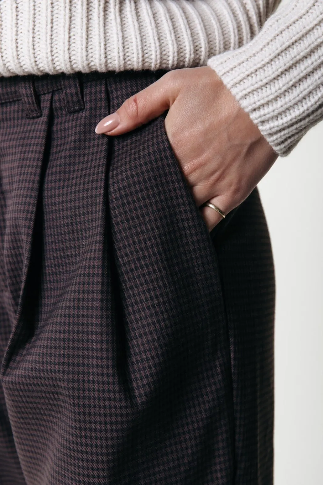 Hot Colourful Rebel Rus Straight Pants | Dark brown Darkbrown