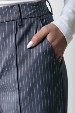 Outlet Colourful Rebel Rus Straight Pants | Dark grey Darkgrey