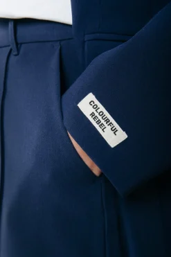 Clearance Colourful Rebel Rus Straight Pants | Dark Navy Darknavy