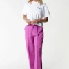 Outlet Colourful Rebel Rus Straight Pants | Violet Pink Violetpink