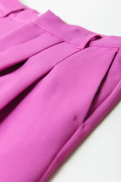 Outlet Colourful Rebel Rus Straight Pants | Violet Pink Violetpink