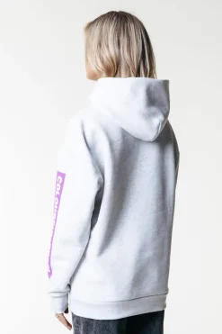 Fashion Colourful Rebel Sleeve Logo Hoodie | Light grey melange Lightgreymelange