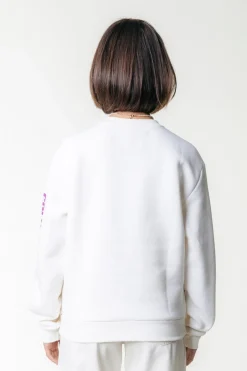 Fashion Colourful Rebel Sleeve Logo Sweat | Off white Offwhite