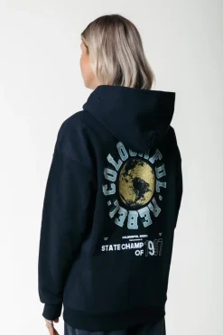 Outlet Colourful Rebel State Champ Hoodie | Black