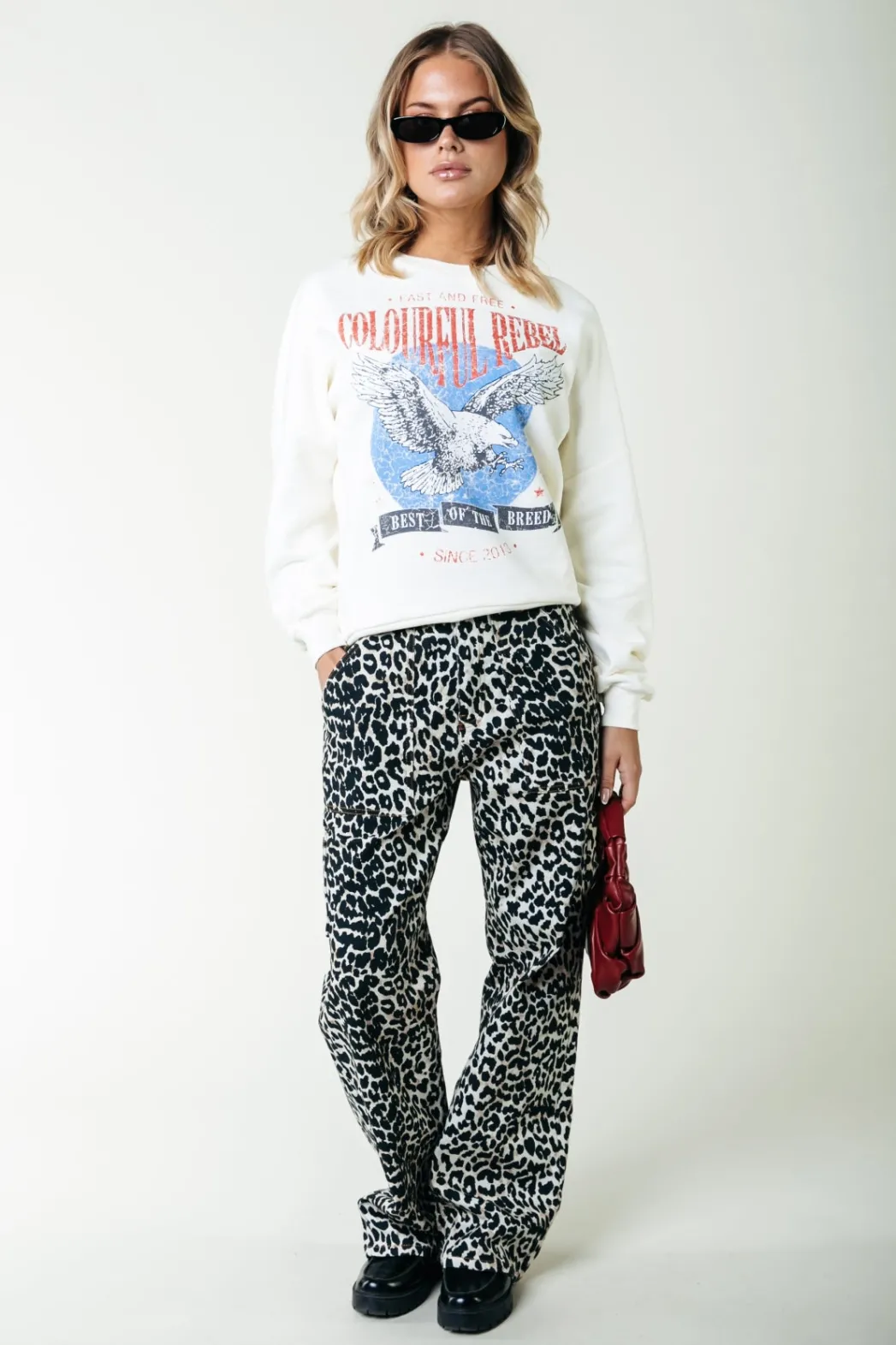 Clearance Colourful Rebel Tinsley Denim Worker Pants | Beige