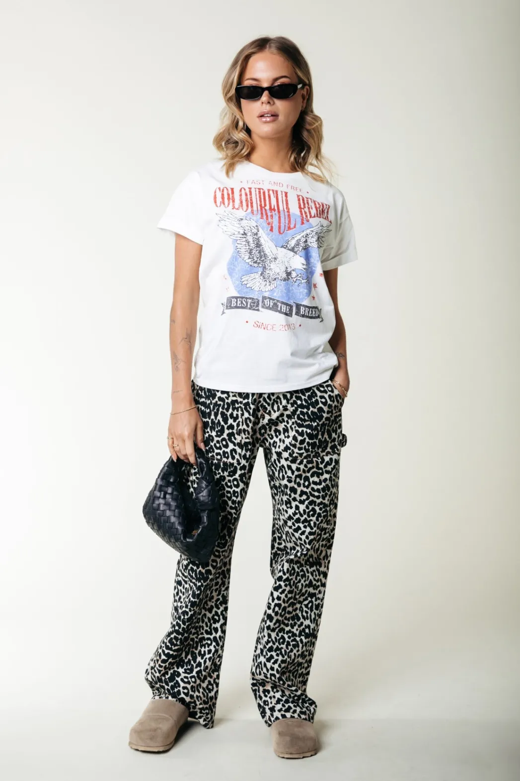 Clearance Colourful Rebel Tinsley Denim Worker Pants | Beige