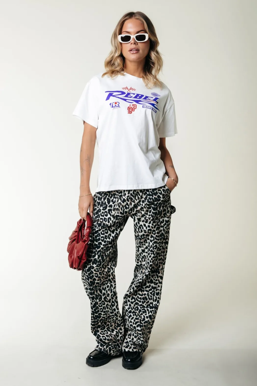 Clearance Colourful Rebel Tinsley Denim Worker Pants | Beige