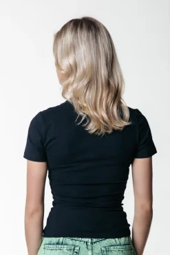 Discount Colourful Rebel Uni Fitted T-shirt | Black