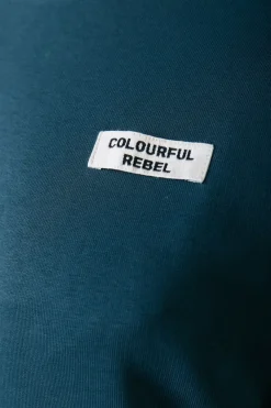 New Colourful Rebel Uni Label Sweat | Atlantic green Atlanticgreen