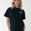 Discount Colourful Rebel Uni Label T-shirt | Black