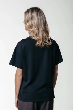 Discount Colourful Rebel Uni Label T-shirt | Black