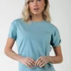 Discount Colourful Rebel Uni Logo T-shirt | Mineral blue Mineralblue