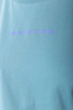 Discount Colourful Rebel Uni Logo T-shirt | Mineral blue Mineralblue