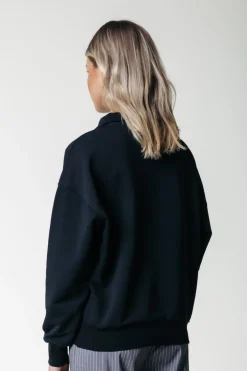 Sale Colourful Rebel Uni Logo Zip Sweat | Black