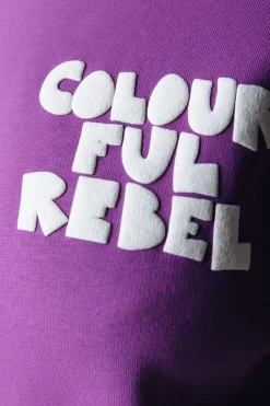 Online Colourful Rebel Wave Logo Sweat | Violet Pink Violetpink