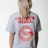 Hot Colourful Rebel World Tour T-shirt | Light grey Lightgrey