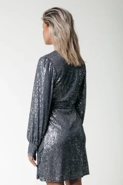 Hot Colourful Rebel Xita Sequins Dress | Silver grey Silvergrey